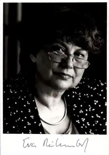 Ak Politikerin Eva Rühmkorf, Ministerin für Bildung, Wissenschaft, Jugend und Kultur, Autogramm
