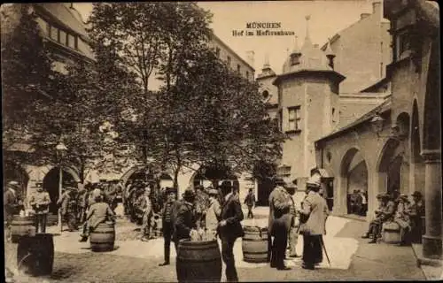 Ak München, Hofbräuhaus, Hof