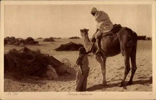 Ak-Beduinenlager in der Wüste, Maghreb