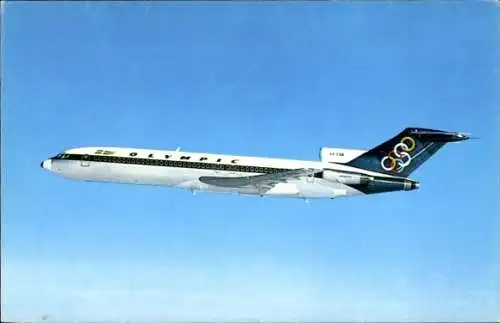 Ak Griechisches Passagierflugzeug, Olympic Airways, Boeing 727 200