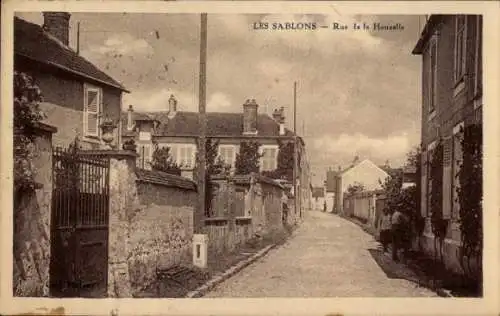 Ak Les Sablons Seine et Marne, Rue de la Houzelle