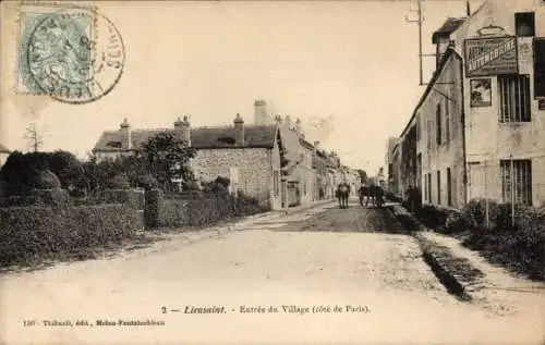 Ak Lieusaint Seine et Marne, Dorfeingang