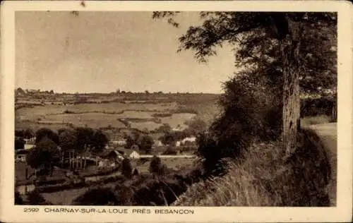 Ak Charnay-sur-la-Loue Doubs, Panorama
