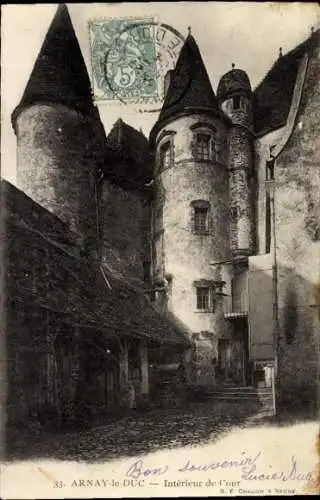 Ak Arnay le Duc Côte-d'Or, Interieur de Cour