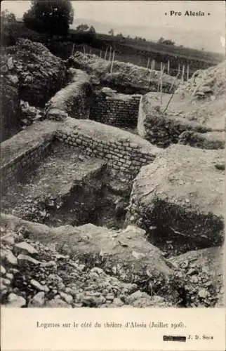 Ak Alesia Côte-d’Or, Logette sur le cote du theatre d'Alesia