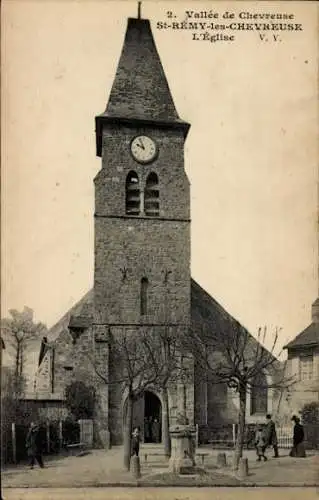 Ak Saint Rémy lès Chevreuse Yvelines, Eglise