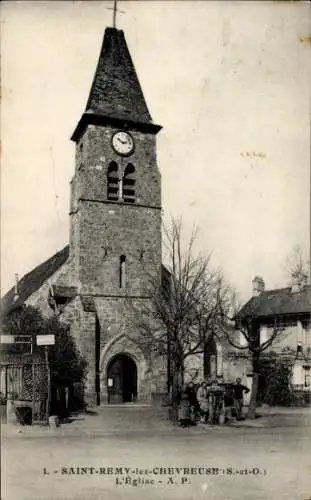 Ak Saint Rémy lès Chevreuse Yvelines, Eglise