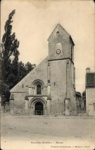 Ak Villennes sur Seine Yvelines, Eglise