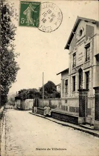 Ak Villennes sur Seine Yvelines, Mairie