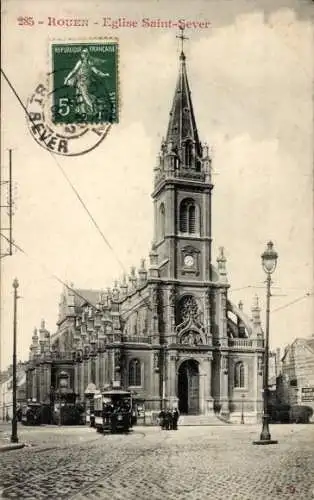 Ak Rouen Seine Maritime, Eglise Saint-Sever