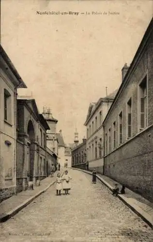 Ak Neufchâtel en Bray Seine Maritime, Le Palais de Justice