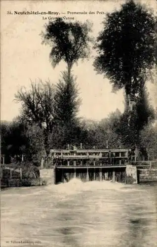 Ak Neufchâtel en Bray Seine Maritime, Promenade des Pres, La Grande Vanne