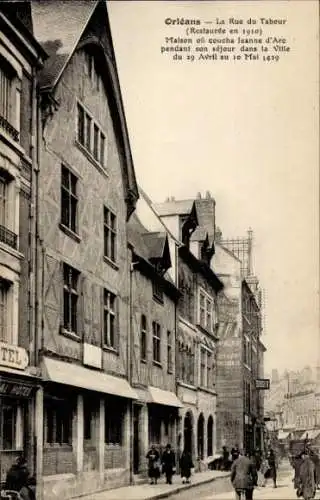 Ak Orléans Loiret, La Rue du Tabour, Restauree en 1910