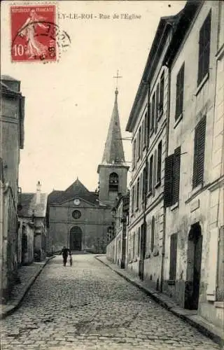 Ak Marly le Roi Yvelines, Rue de l'Eglise