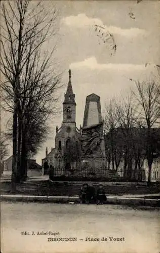 Ak Issoudun Indre, Place de Vouet