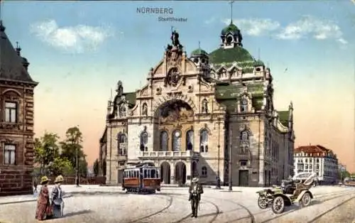 Ak Nürnberg in Mittelfranken, Stadttheater