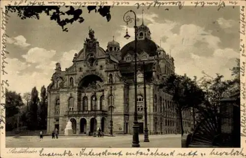 Ak Nürnberg in Mittelfranken, Neues Stadttheater