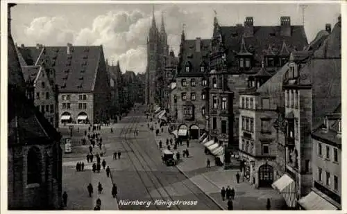 Ak Nürnberg in Mittelfranken, Königstraße