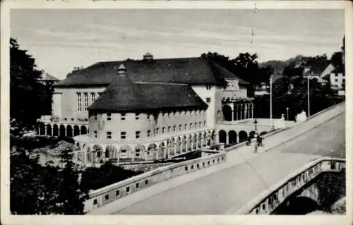 Ak Döbeln in Sachsen, Stadtbad, Brücke