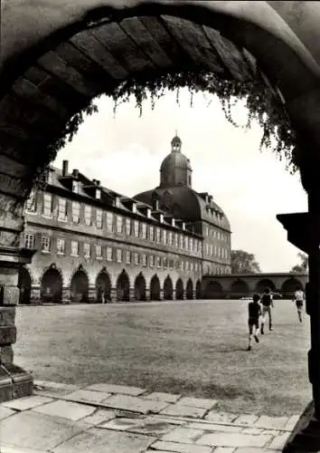 Ak Gotha in Thüringen, Schloss Friedenstein, Schlosshof