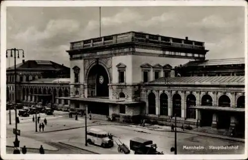 Ak Mannheim in Baden, Hauptbahnhof