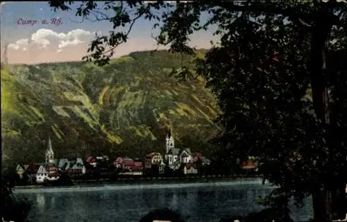 Ak Kamp Bornhofen am Rhein, Teilansicht