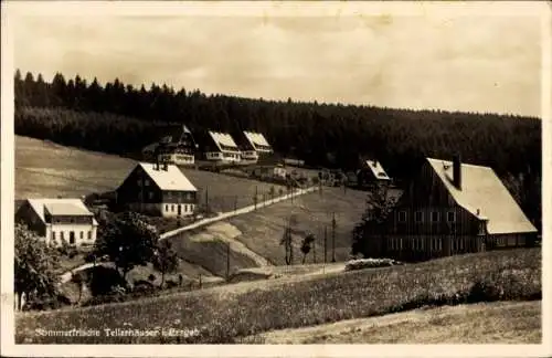 Ak Tellerhäuser Breitenbrunn Erzgebirge, Teilansicht