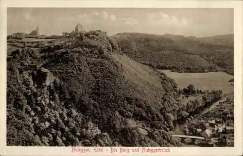 Ak Nideggen in der Eifel, Burg, Nideggerbrück