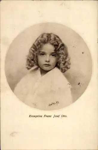 Künstler Ak Kronprinz Franz Josef Otto, Kinderportrait