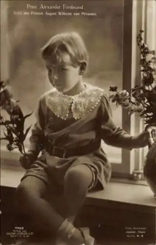 Ak Prinz Alexander Ferdinand, Sohn von August Wilhelm von Preußen, Liersch 7763