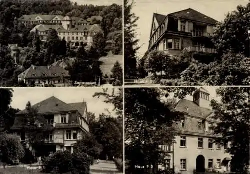 Ak Bad Gottleuba in Sachsen, Sanatorium, Haus F1, Haus F2, Haus F3