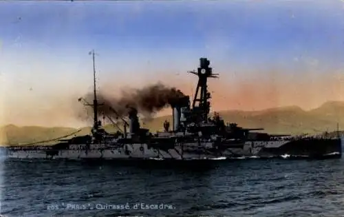 Ak Französisches Kriegsschiff Paris