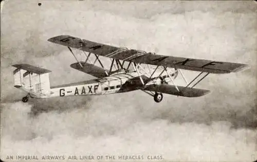 Ak Imperial Airways Verkehrsflugzeug der Heracles-Klasse, G-AAXF