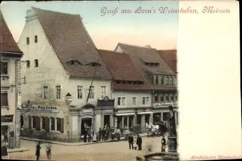 Ak Meißen an der Elbe, Horn´s Weinstube