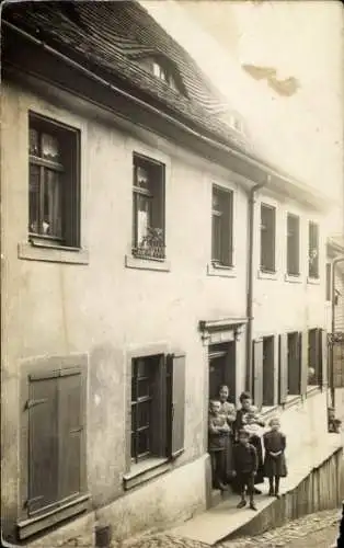 Foto Ak Leipzig in Sachsen, Familie von Wohnhaus