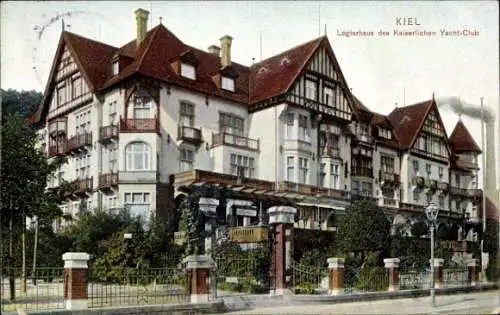 Ak Kiel, Logierhaus des Kaiserlichen Yacht Club