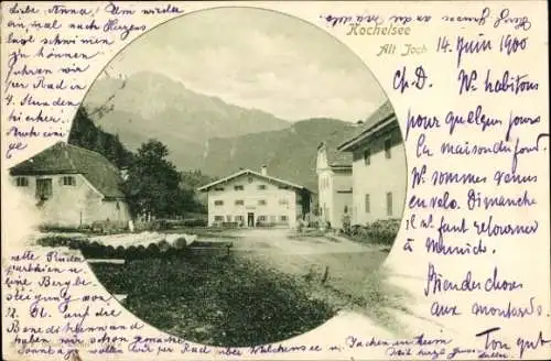 Ak Altjoch Kochel am See Oberbayern, Straßenpartie