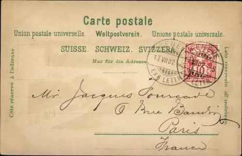 Ak Genf Genf Schweiz, Pont de la Coulouvreniere