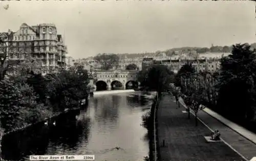 Ak Bath Somerset England, Fluss Avon