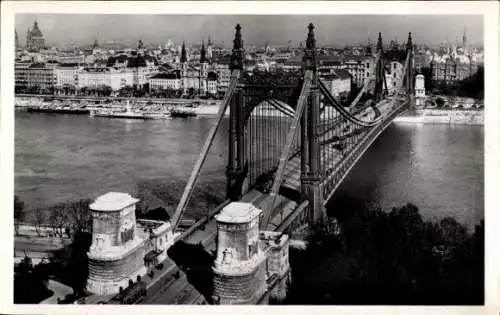 Ak Budapest Ungarn, Elisabethbrücke