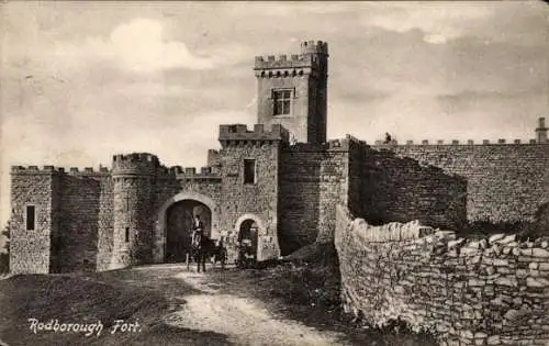 Ak Gloucestershire England, Rodborough Fort