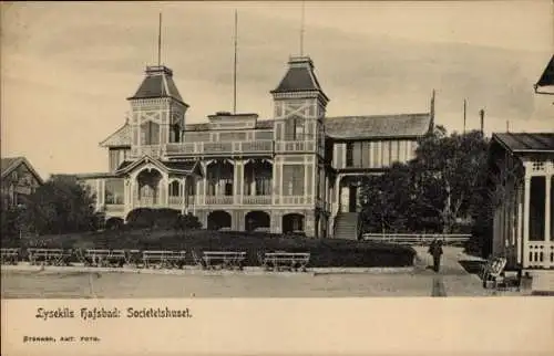 Ak Lysekils Schweden, Hafsbad, Gesellschaftshaus