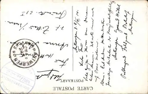 Ak Flandern Antwerpen, Bombardierung 8. bis 9. Okt. 1914, Beddenstraat