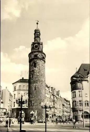 Set von 8 Fotos im Umschlag " Türme, Burgen und Brunnen in Halle"