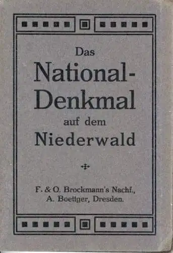 Set von 10 zusammenhängende AK im Umschlag " Das National-Denkmal auf dem Niederwald"