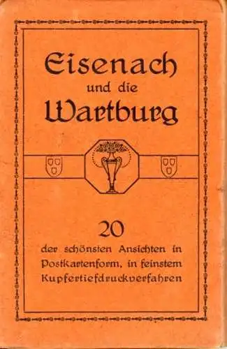 20 AK von Eisenach und die Wartburg, zusammenhängend