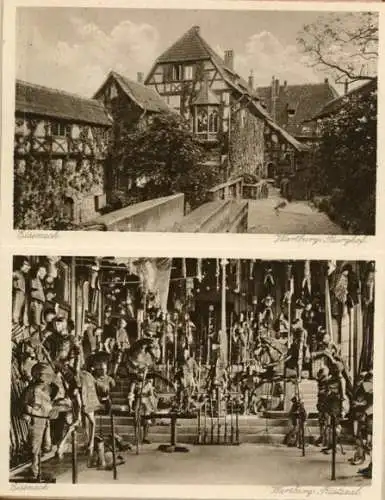 20 AK von Eisenach und die Wartburg, zusammenhängend