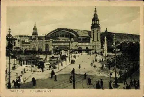 Set von 12 AK Hamburg, verschiedene Ansichten