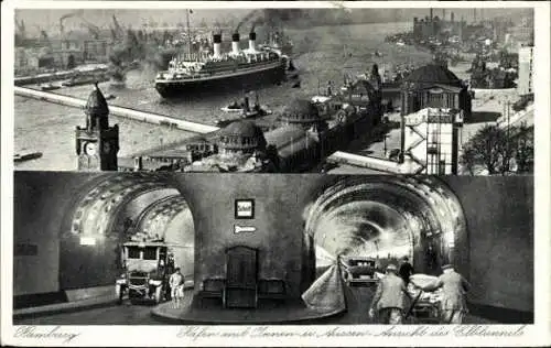 Set von 12 AK Hamburg, verschiedene Ansichten