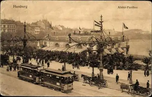 Set von 12 AK Hamburg, verschiedene Ansichten